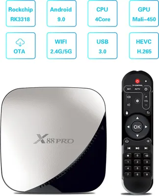 Image de Profesionálny X88 PRO TV BOX argent_EU 4G+32GB