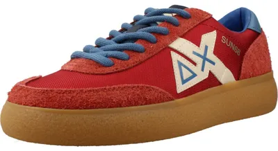 Produktbild von Herren Sneaker Gr. 42 in Rot mit Schnürung und 2,0 cm Absatzhöhe