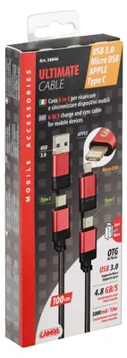 Produktbild von LAMPA USB-Ladekabel USB-Kabel 38846