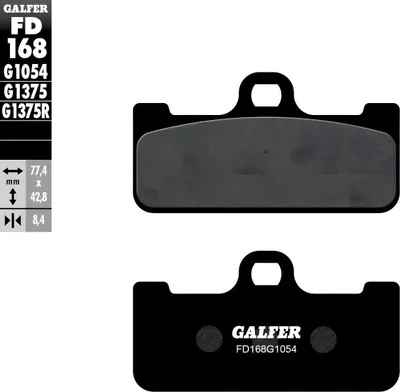Produktbild von Bremsbeläge Set Galfer 2x FD168G1054 Semi-Metall vorne für Honda VTR SP-1 1000 ccm Bj. 2000 - 2001