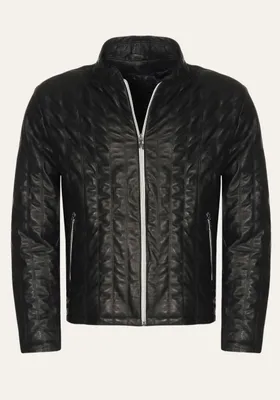 Produktbild von Lederjacke - ARMANO SCHWARZ/WEISS - Größe: M