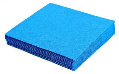 Produktbild von 80x Servietten 33 x 33 cm 1/4-Falz 3-lagig blau