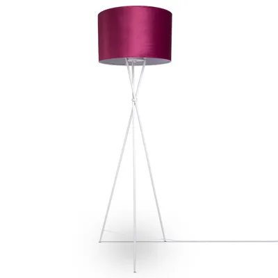 Produktbild von Pendelleuchte Stehleuchte Dreibein Wohnzimmer Lampenschirm Velours Unifarben E27