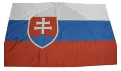 Slowakische Flaggen-Cape 150x90 cm, Polyester, leicht