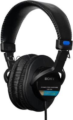 Produktbild von Sony MDR-7506 Studio Kopfhörer Over-Ear, geschlossener Monitor, 10Hz–20kHz Frequenzbereich, 63 Ohm, faltbares Profi-Design