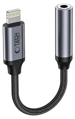 Zdjęcie produktu dla Adapter TECH-PROTECT UltraBoost Lightning do suchawek 1m