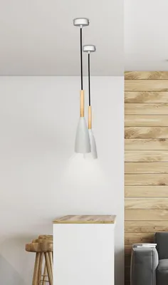 Obrázek produktu pro Závěsné skandinávské osvětlení TROSA - 1xE27, 40W, hnědé / bílé