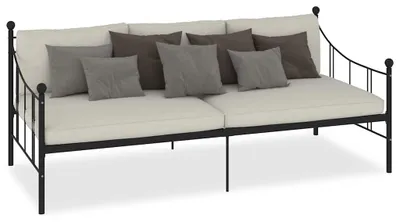 Obrázok produktu pre vidaXL Rám na dennú posteľ čierny kov 90 × 200 cm