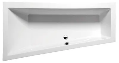 Produktbild von Polysan ANDRA L SLIM asymmetrische Badewanne 180x90x45cm, weiß