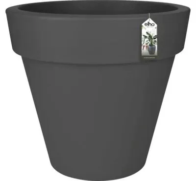Obrázok produktu pre elho pure round 100, Kvetináč, Voľne stojace, LLDPE, Antracit, Kolo, Vnútorná / vonkajšia