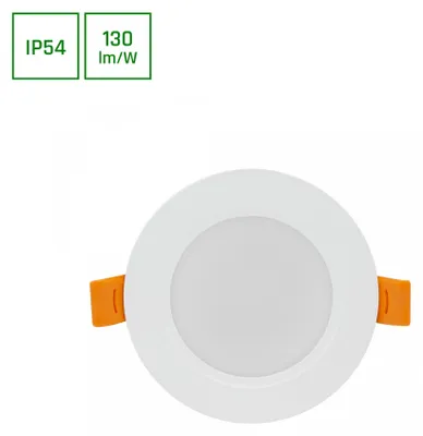 Obrázok produktu pre Zapustené svietidlo LED 5W 230V 110° Ø95x31mm biele okrúhle DURE 3 IP54