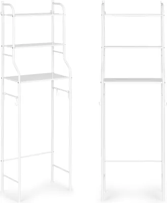 Immagine prodotto di ModernHome Scaffale con 3 ripiani sopra il WC 152 x 46,5 cm, bianco