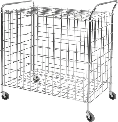 Produktbild von Ballwagen Standard für Sporthallen Gitterwagen Vielzweckwagen Ballbox, fahrbar, Basketball, Fussball, Gymnastikball, Tennisball,Sportball