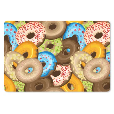 Produktbild von MuchoWow® Mauspad Mousepad Donuts - Muster - Sterne 27x18 cm - Mousepads - Maus Mat - Pad - Mausunterlage - Büroartikel - Desk Matten