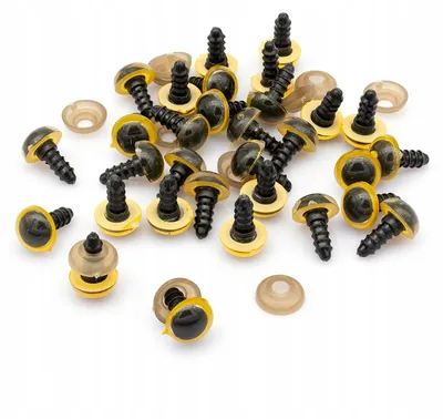 Produktbild von MIXFORM Sicherheitsaugen Kunststoff mit Gewinde 12mm 50 Paar