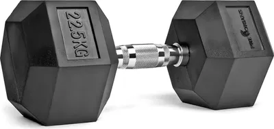 Produktbild von Kurzhantel 22,5 kg, Hexagon Hantel, oberfläche aus Gummi, Gymnastikhanteln für Krafttraining, Zuhause, Workout, Fitness