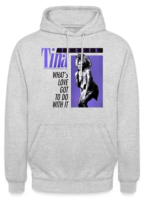 Produktbild von Spreadshirt Tina Turner What's Love Got To Do With It Uni Hoodie, L, Hellgrau meliert