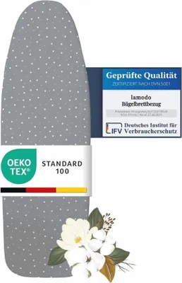 Obrázek produktu pro Bavlněný potah na žehlicí prkno 120 x 40 cm pro parní žehličky s extra silnou výplní