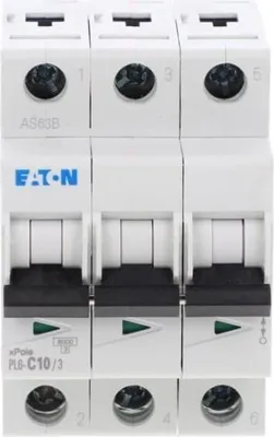 Produktbild von Leitungsschutzschalter 3P C 10A 6kA AC PL6-C10/3 286599