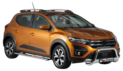 Zdjęcie produktu dla Stalowe progi boczne dla Dacia Sandero Stepway 2021-2025 szary
