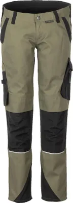 A pair of work pants on a white background.