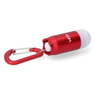 Image de 5 porte-clés lampe de poche avec mousqueton 1 LED. 3xLR44 (piles incluses) Couleurs vives. Edm