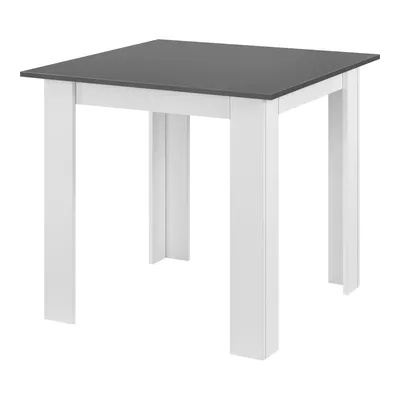 Immagine prodotto di Tavolo da pranzo In And OutdoorMatch Maribel - Quadrato - 80x80x76 cm - Grigio scuro e bianco - Design moderno