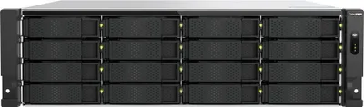 Produktbild von QNAP TS-H1677XU-RP - NAS-Server - 16 Schächte - Rack - einbaufähig - SATA 6Gb/s - RAID RAID 0, 1, 5, 6, 10, 50, JBOD, 60 - RAM 32 GB - Gigabit Ethernet / 2.5 Gigabit Ethernet / 5 Gigabit Ethernet / 10 Gigabit Ethernet - iSCSI Support - 3U