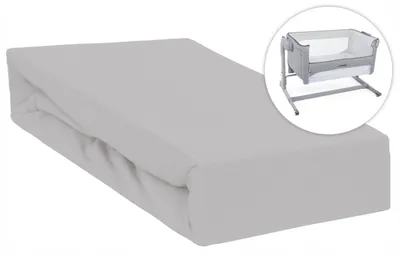 Produktbild von Spannbettlaken 50x83 cm passend für Chicco Next2Me & Beistellbetten, 100% Baumwolle mit Rundumgummi,