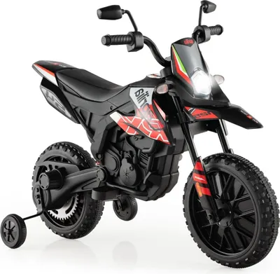 Immagine prodotto di Moto elettrica per bambini da 12 V con rotelle, rossa