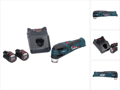 Obrázek produktu pro Bosch GOP 12V-28 Professional Akumulátorová multifunkční fréza Starlock Brushless + 2x akumulátor 3,0 Ah + nabíječka