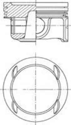 Produktbild von KOLBENSCHMIDT 41784600 Kolben für OPEL Corsa D Schrägheck (S07) INSIGNIA Caravan Mokka / Mokka X (J13) Astra J Sports Tourer (P10) ASTRA J