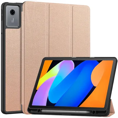 Produktbild von Schutzhülle mit Klappe für Lenovo Idea Tab 11, Bizon Case Tab Lizard, Rosegold