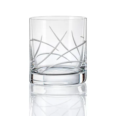 Produktbild von Wassergläser Whiskygläser Becher Saftgläser Barline Kristallglas matt geschliffen 280 ml 4er Set  BM787 Bohemia Crystalex