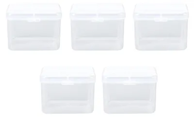 Produktbild von 5PCS Schwamm Transparente Aufbewahrungsbox Mehrzweck Tragbare Klare Kleine Kunststoffbehälter