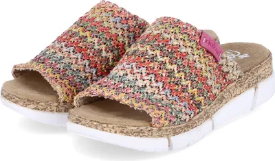 Produktbild von Rieker Pantoletten Damen Textil Mehrfarbig Größe: 40