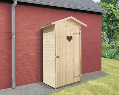 Produktbild von Gartenhaus weka Herzerl mit Fußboden 105 x 108 cm natur