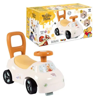 Image de Porteur Auto - Smoby - Winnie l'ourson - Des 10 mois - Fabriqué en France