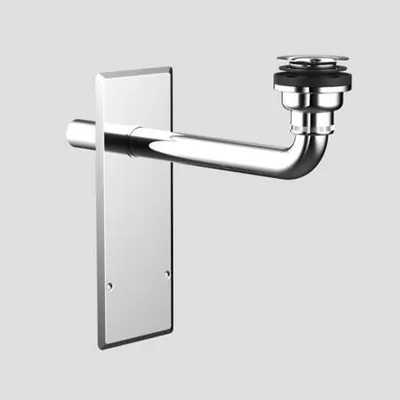 Produktbild von SANIT 03514810000 Fertigbauset für Wandeinbaugeruchverschluss chrom 03.514.81..0000