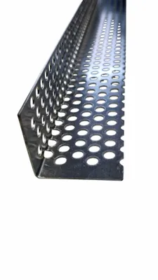 Produktbild von Lochblech Lüftungsprofil 40mm x 40 mm 1m Alu 1mm blank |  L-Profil | Zuschnitt