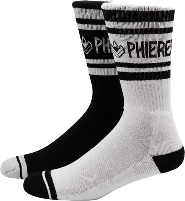 Produktbild von PHIERES Douphle Socks 2 Pack White Black L