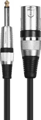 Produktbild von INF XLR Buchse auf 6,5mm Stecker Mikrofonkabel für Mischpulte und Verstärker 5 m
