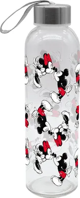 Produktbild von Trinkflasche Mickey Kiss Sketch rot Glas