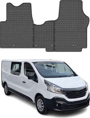 Immagine prodotto di 2016-2020 Fiat Talento tappetini in gomma nera 3 pz
