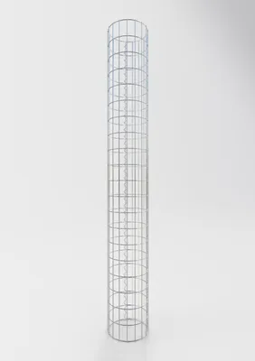 Immagine prodotto di Colonna gabbionata rotonda 37 cm di diametro, 200 cm di altezza, maglia 5 cm x 10 cm