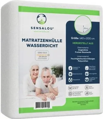 Produktbild von Sensalou Matratzenbezug Reissverschluss Encasing für Allergiker - 140 x 200 cm