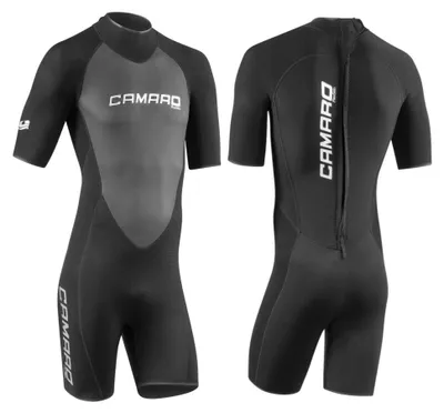 Produktbild von CAMARO Neopren Shorty Herren Flex Skin super Stretch Surfanzug Neoprenanzug - Groesse: 50 (M)