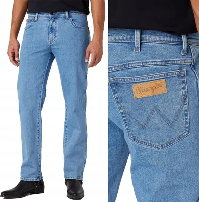 Produktbild von Wrangler TEXAS Good Shot klassische gerade Denim-Hose für den Sommer W40 L32
