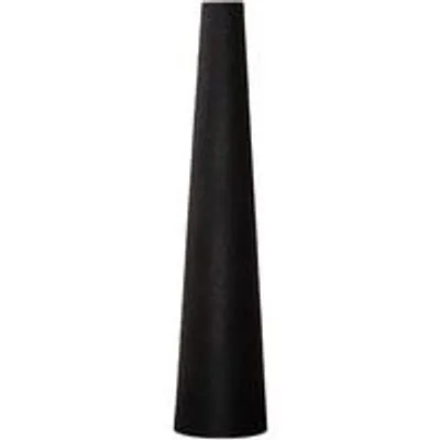 Immagine prodotto di Vaso conico in Vetroceramica nero - Ideale per fiori o decorazioni - Altezza 21,5 cm