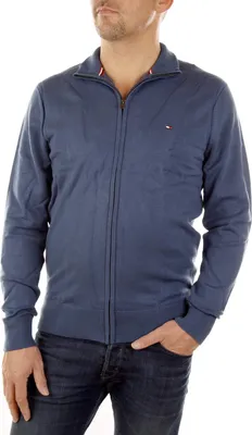 Produktbild von Tommy Hilfiger Herren Strickjacke ES ATLANTIC Z-THRU CF, 457 Petrol